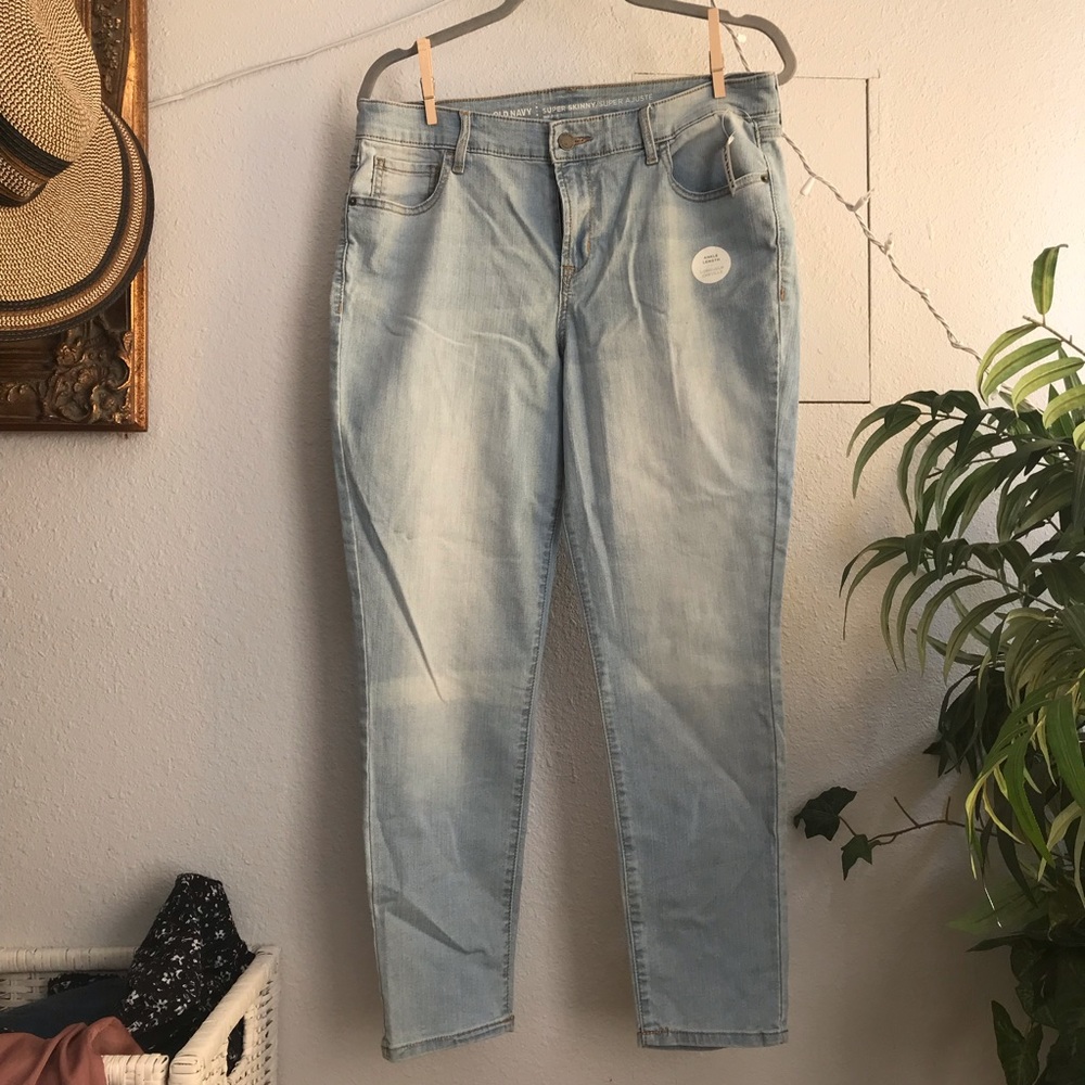 Old Navy Super Skinny Light Blue Jeans